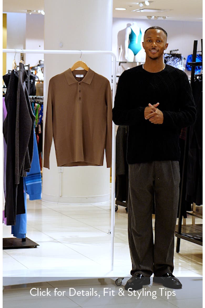 Long Sleeve Piqué Polo video