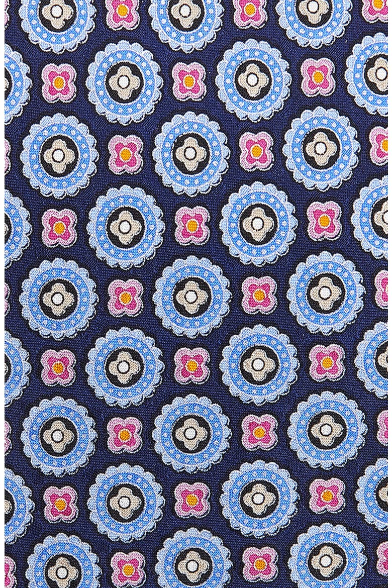 Jacquard Silk Tie, Alternate, color, NAVY