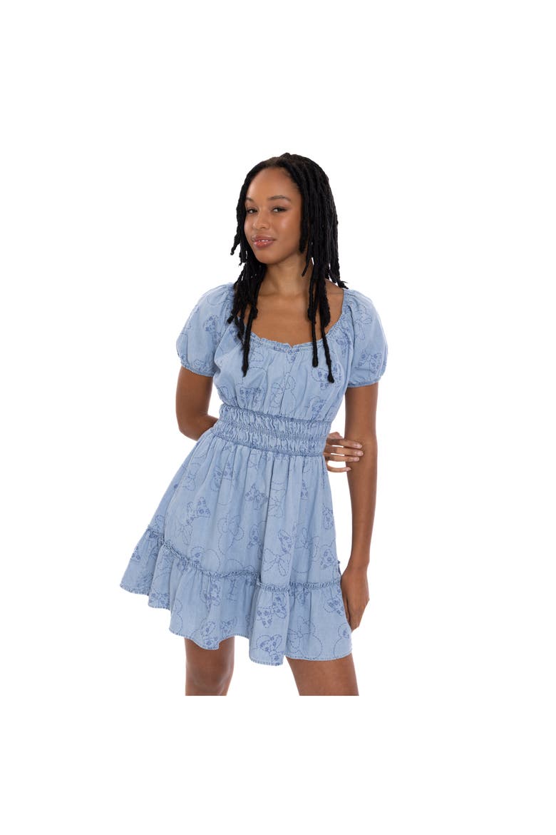 Minnie Mouse Denim Dress, Alternate, color, Minnie Silver Blue