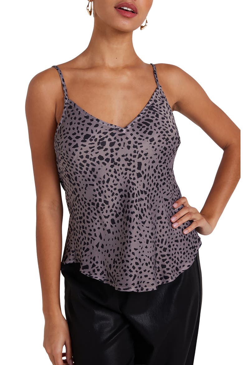 V-Neck Camisole, Main, color, ONYX STEEL