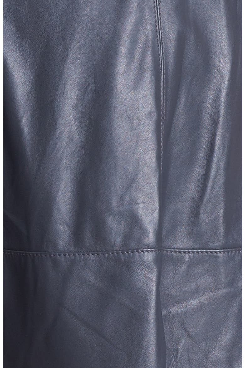 Leather Circle Skirt (Nordstrom Exclusive), Alternate, color, GREY PHANTOM