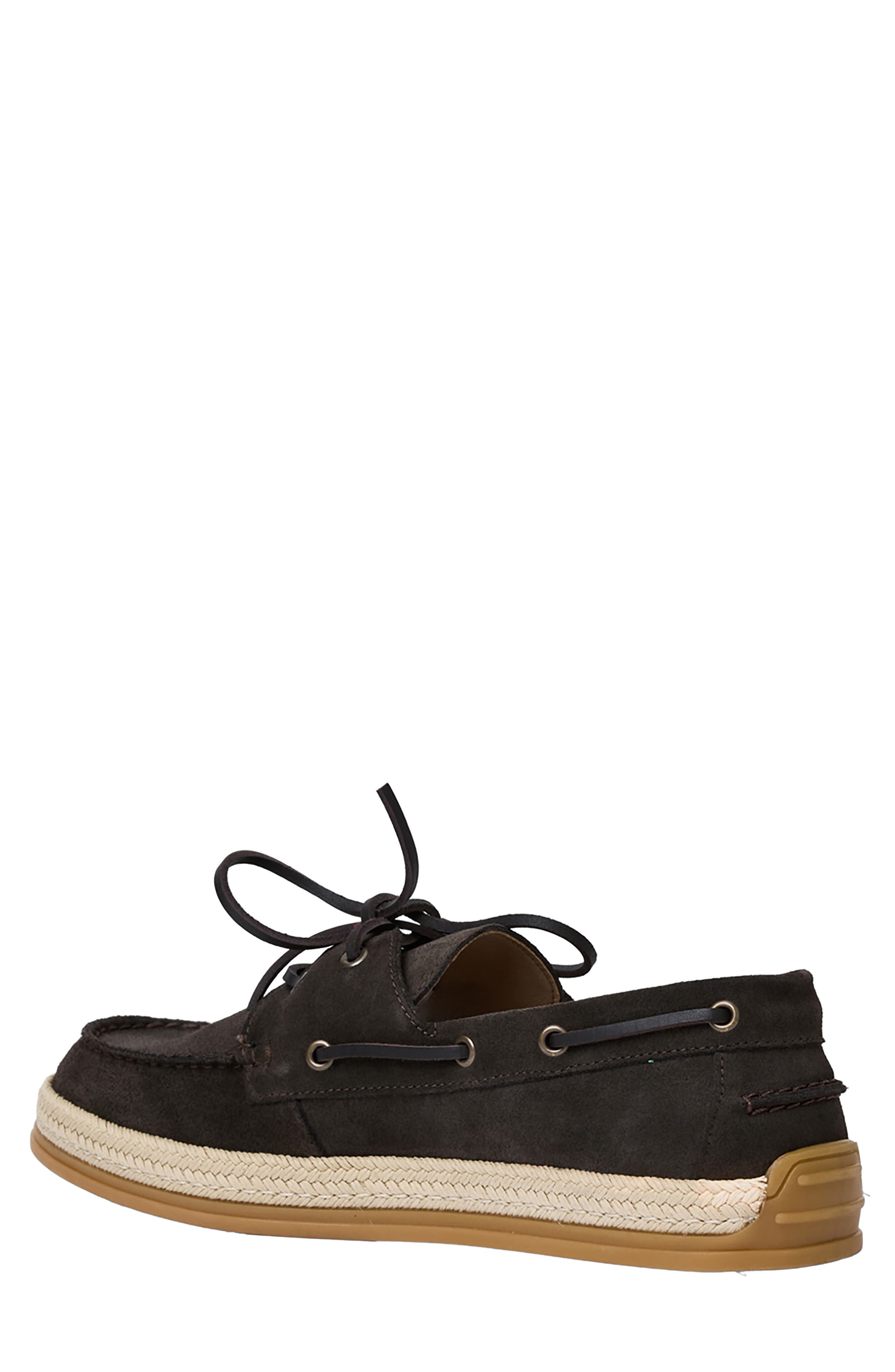 Allen Boat Shoe, Alternate, color, DARK BROWN SUEDE