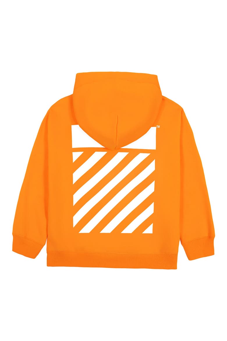 Kids' Core Diag Hoodie, Alternate, color, ORANGE TIGER