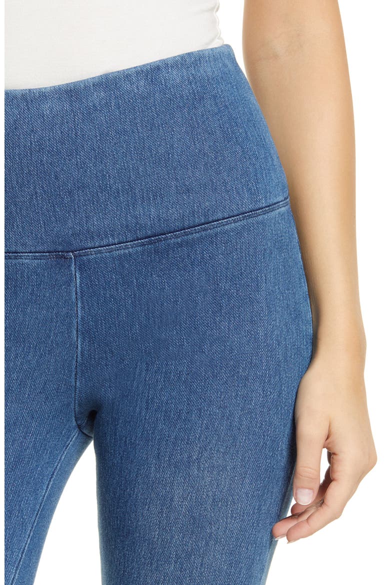 Lyssé High Waist Skinny Denim Leggings, Alternate, color, MID WASH