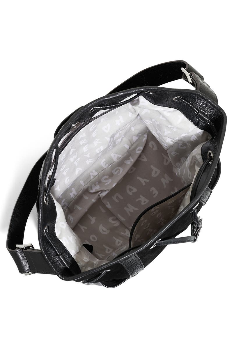 AIMEE About Town Leather & Suede Bucket Bag, Alternate, color,