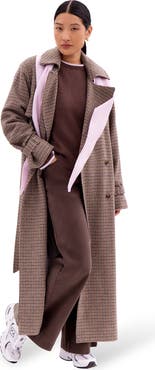 Ro&Zo Multi Check Trench Belted Coat