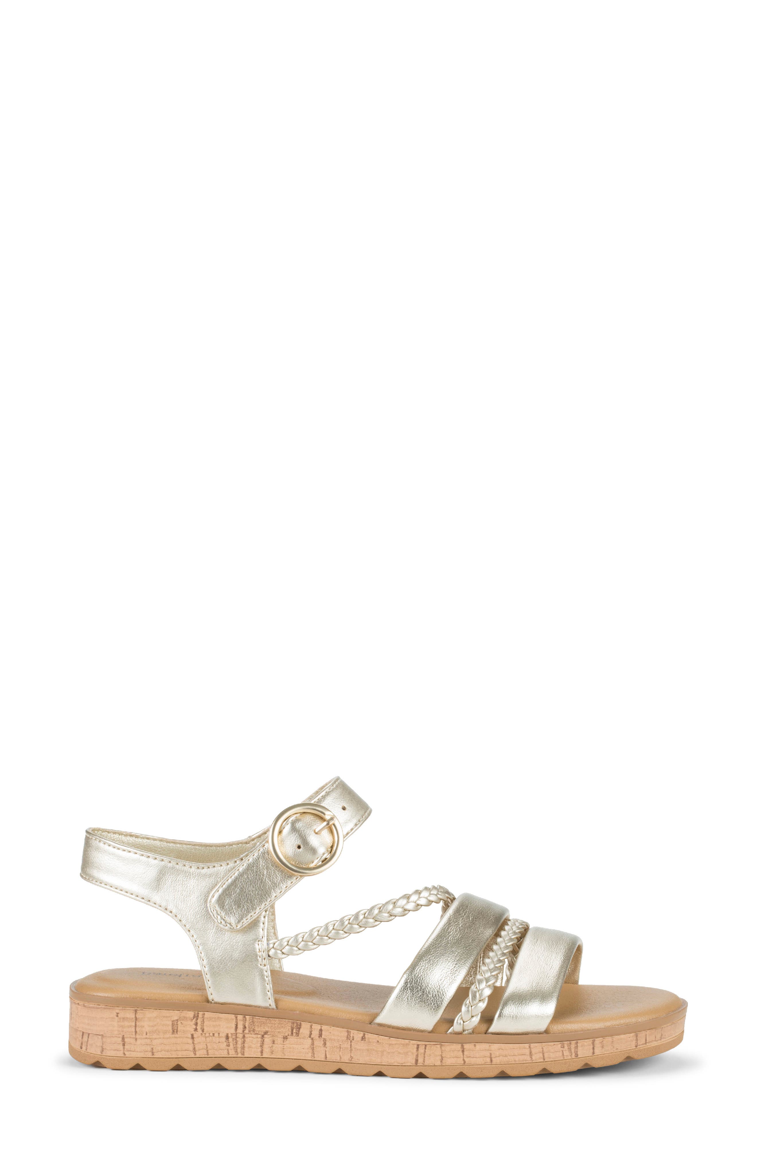Gwyneth Slide Sandal, Alternate, color, CHAMPAGNE