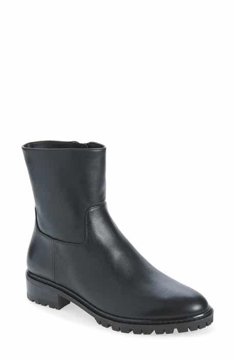 City Zip Leather Bootie