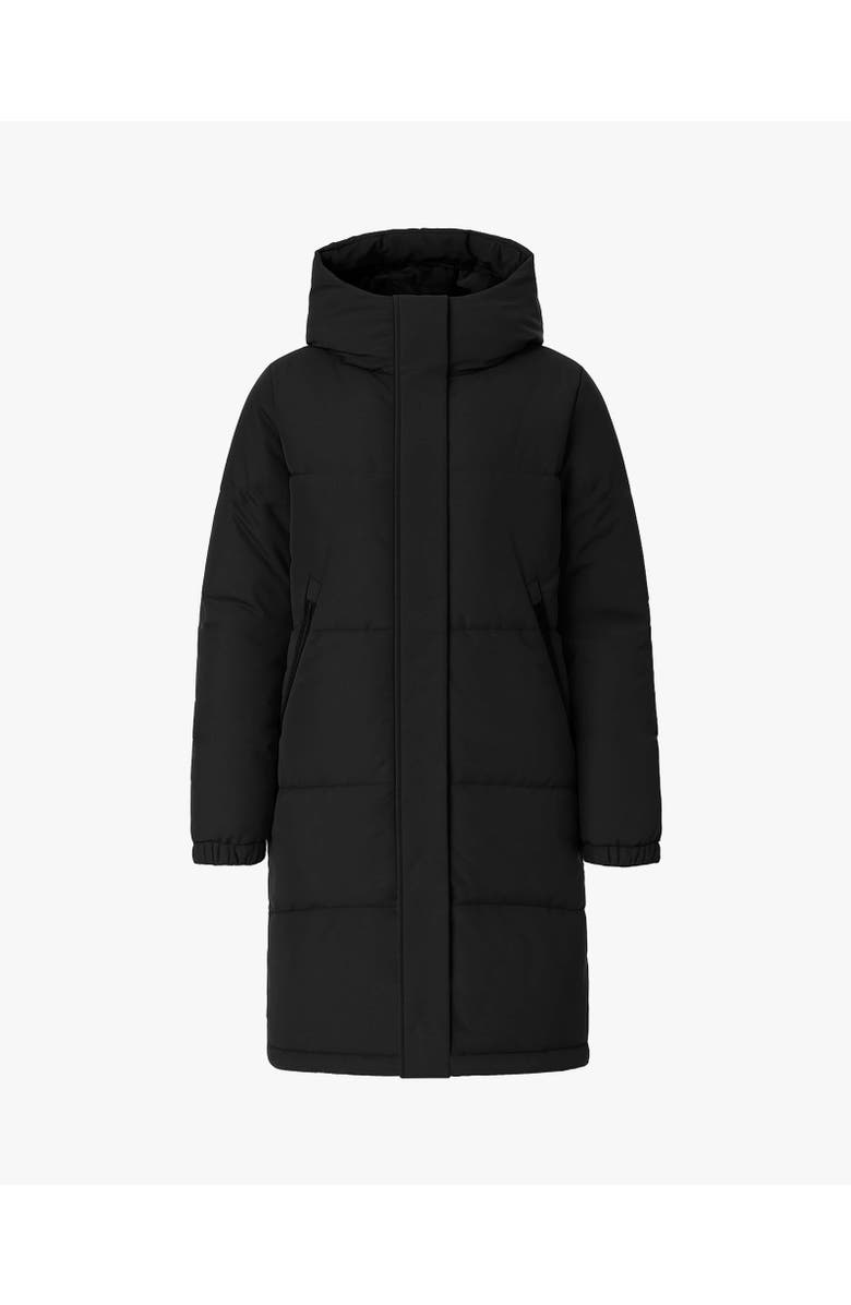 Quartz Co. INES | Hooded Down Winter Jacket, Main, color, Black