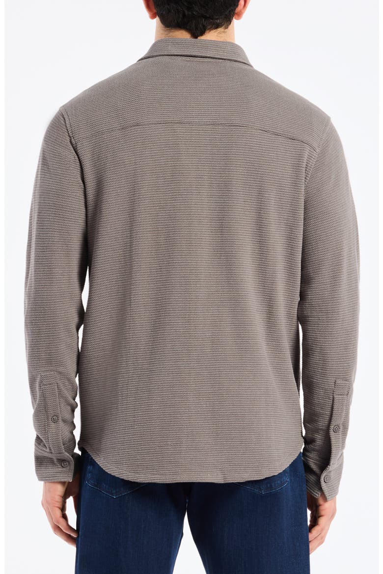 Brunner Knit Button-Up Shirt, Alternate, color, CHARCOAL