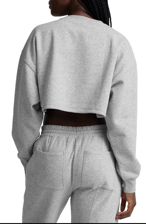 Beyond Yoga Luxefleece Boxy Crop Sweatshirt In Blue