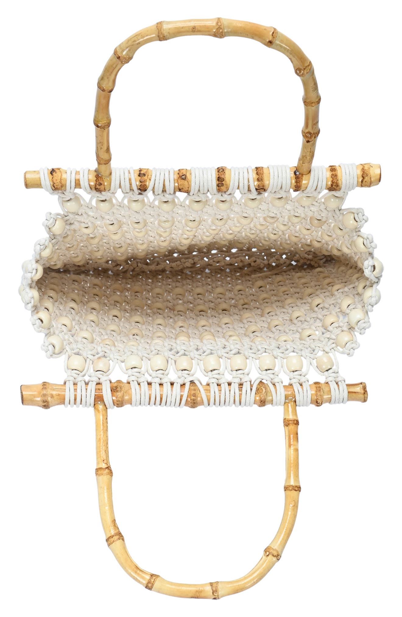 Antik Kraft Beaded Crochet Packable Bag, Alternate, color, 