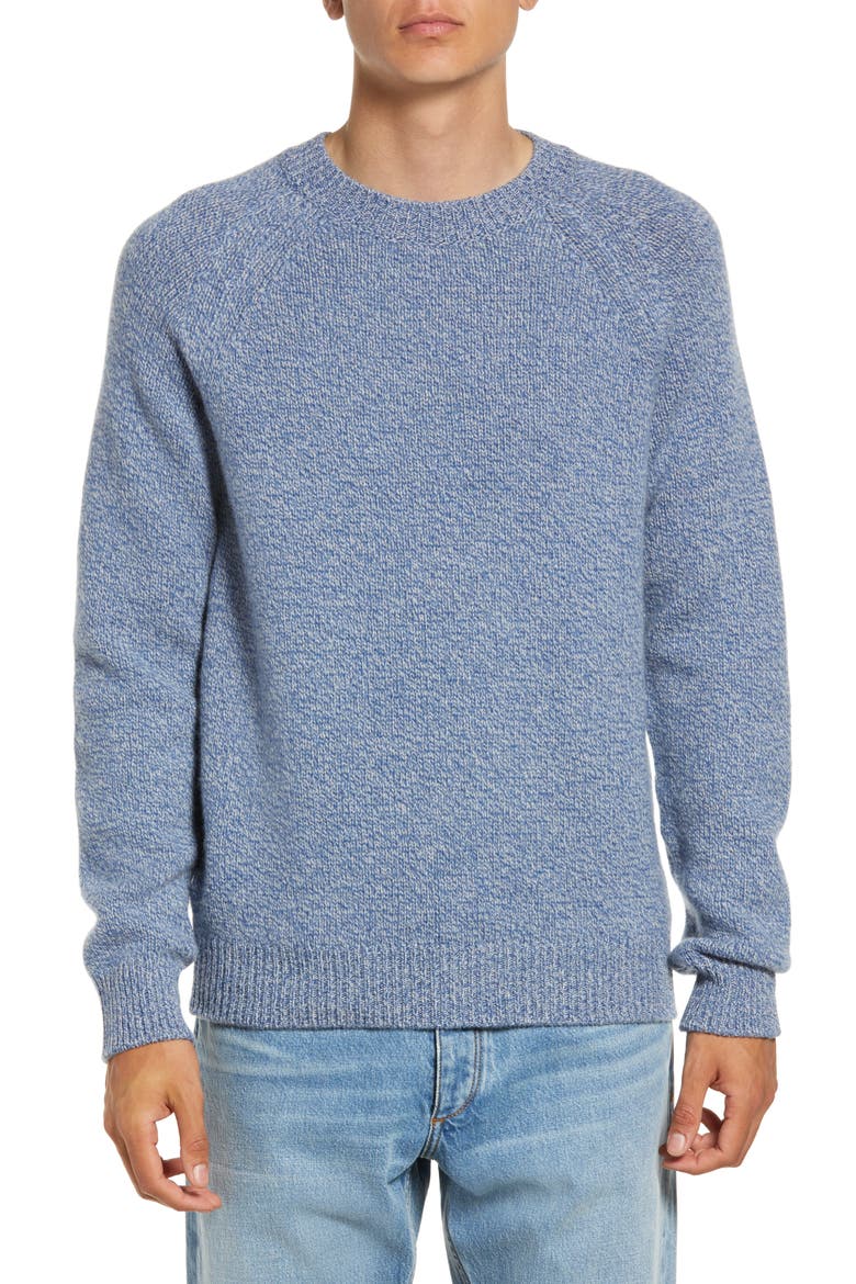 Men's Pull Pierre Wool Sweater, Main, color, BLEU ACI