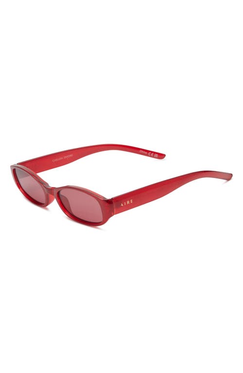 Aire Caellum Oval Sunglasses In Red