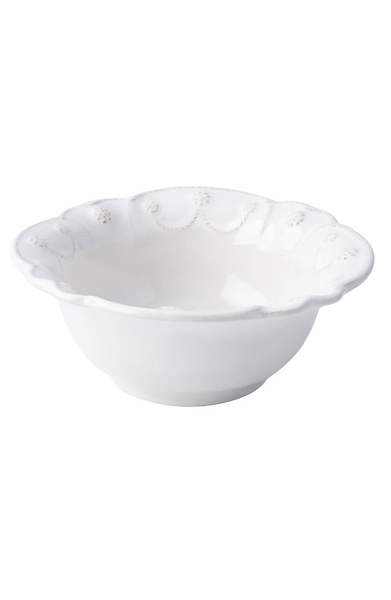 Juliska Jardins du Monde Cereal Bowl, Main, color, Whitewash