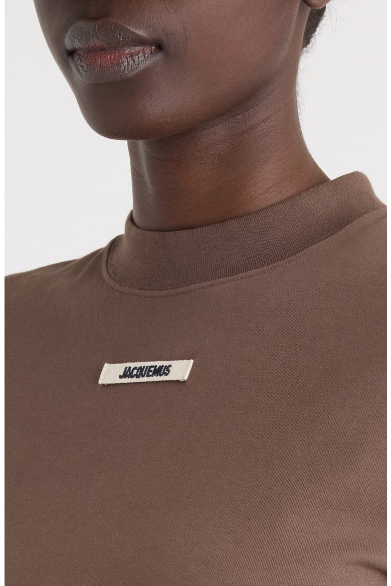 Le T-Shirt Gros Grain T-Shirt, Alternate, color, DARK BROWN