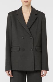 MM by Max Mara Virgus Double Breasted Jersey Blazer