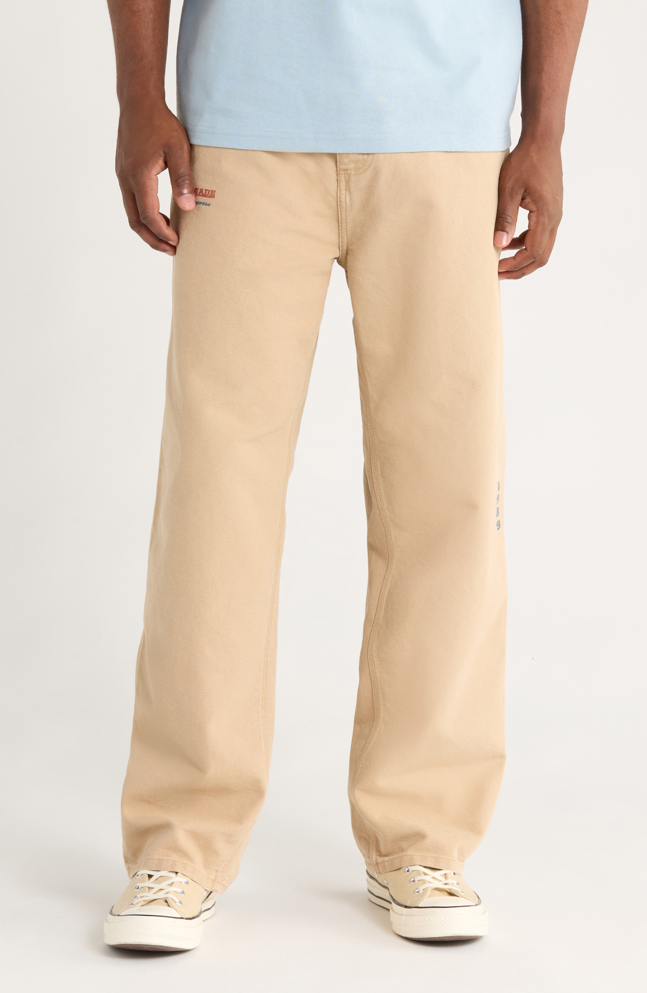OG Single Knit Loose Organic Cotton Canvas Pants (Men) | Nordstrom