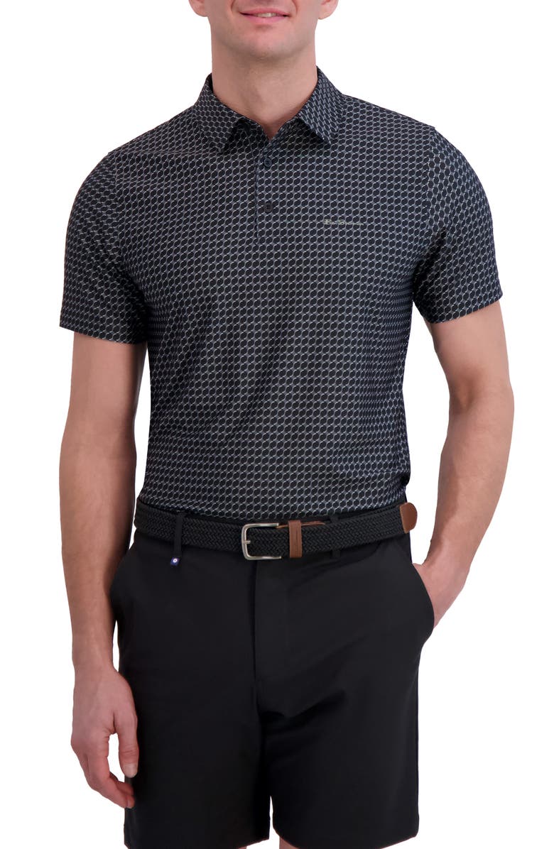 Ben Sherman Optic Geo Tech Jersey Golf Polo, Main, color, 
