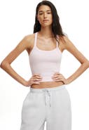 COTTON ON BODY Women's Active Rib T-Bar Cropped Tank
