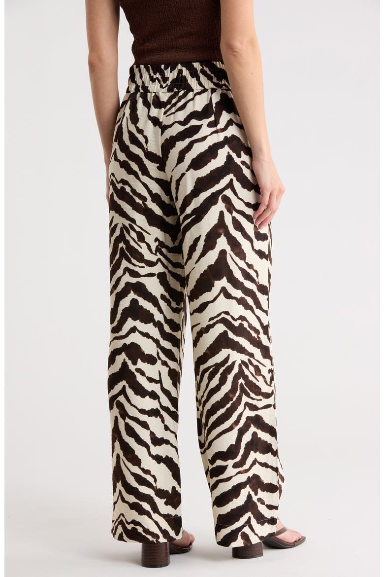 Easygoing Printed Drawstring Pants, Alternate, color, RUN WILD GREEN