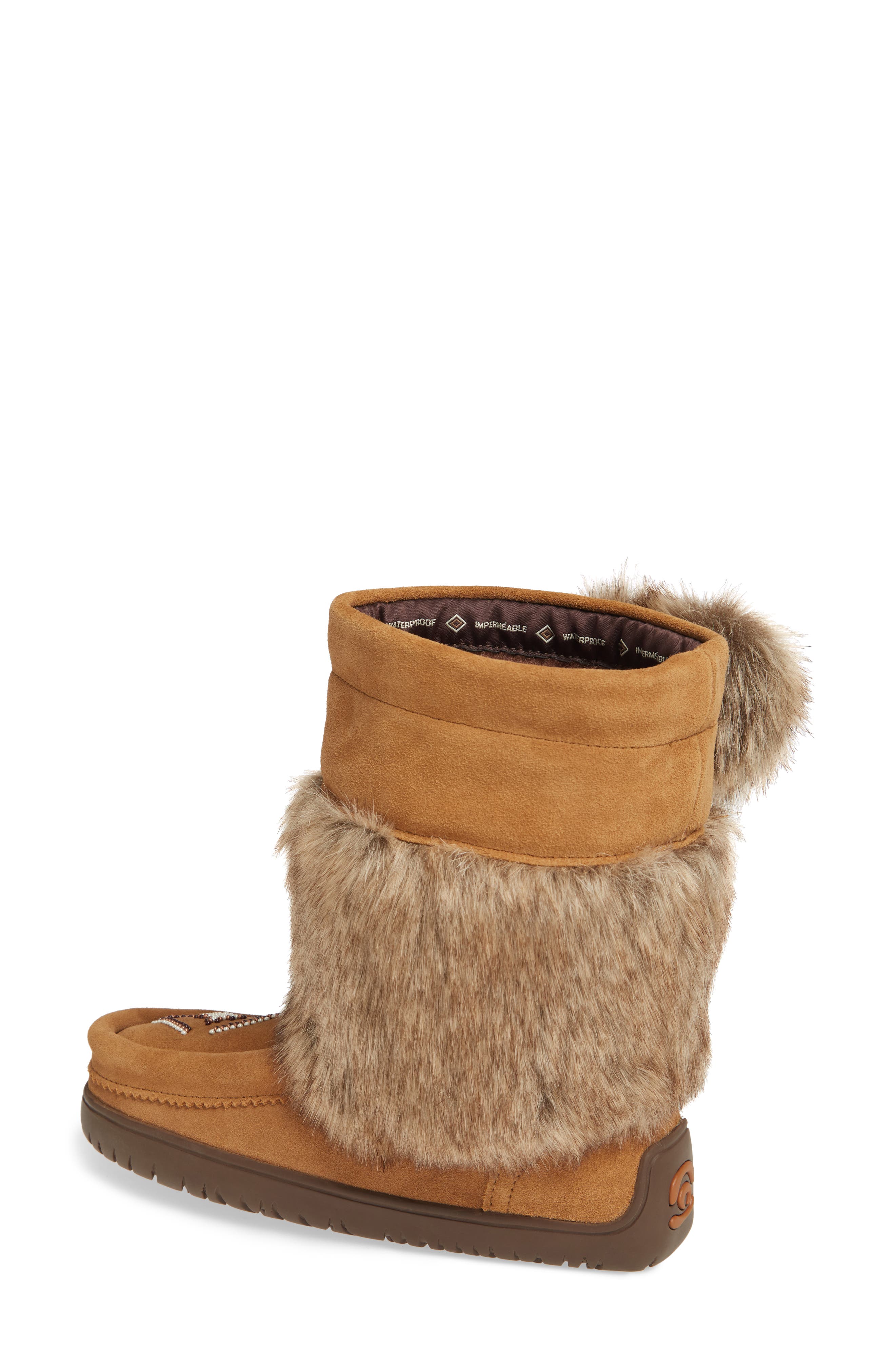 Mukluks Faux Fur & Waterproof Snow Boot, Alternate, color, OAK SUEDE