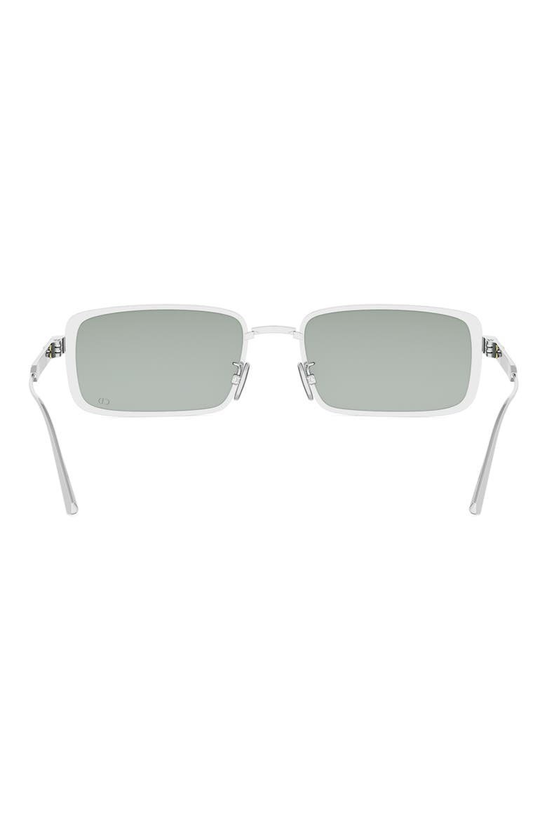 'DiorCannage S2U Rectangular Sunglasses, Alternate, color, PALLADIUM / SILVER MIRROR