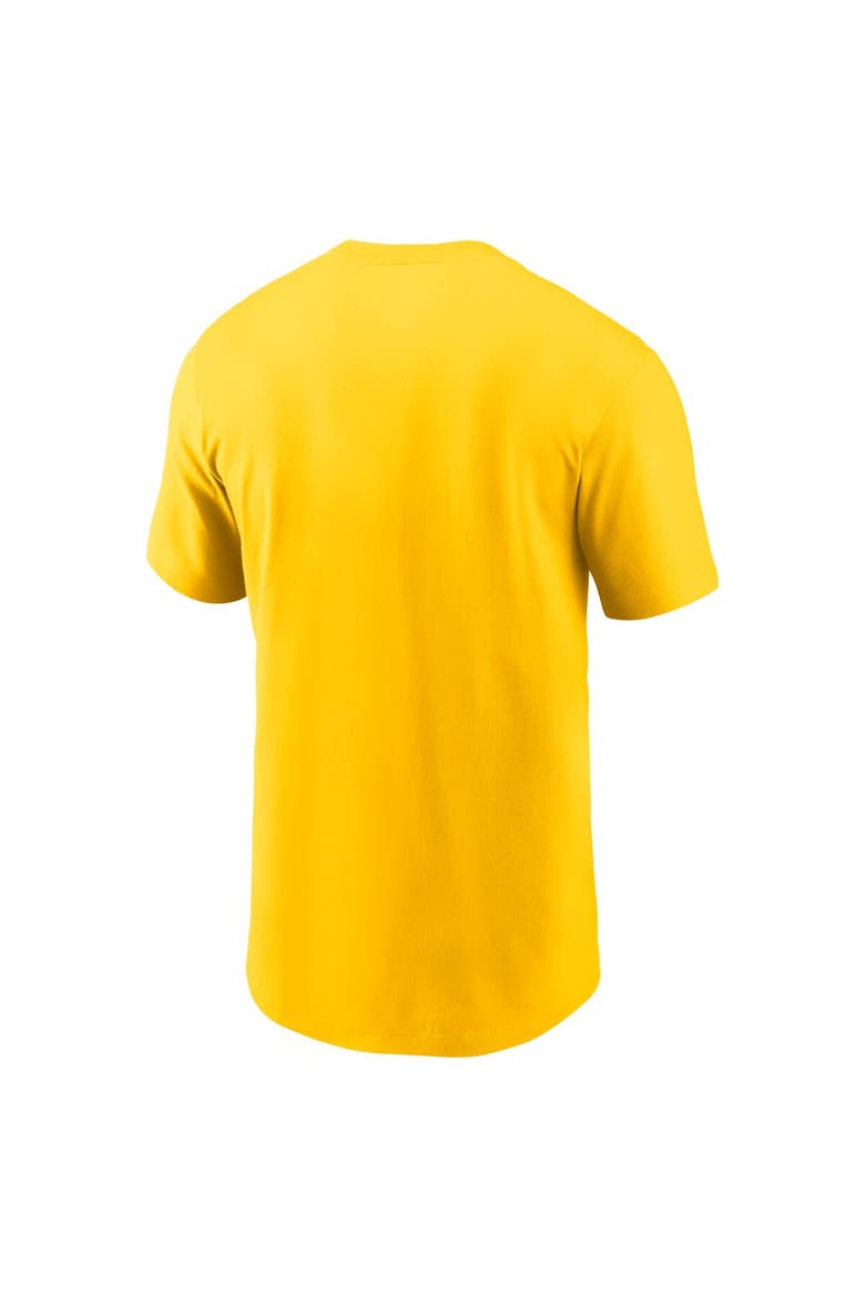 Men's Nike Maize Michigan Wolverines Legacy Football Icon T-Shirt, Alternate, color, Maize