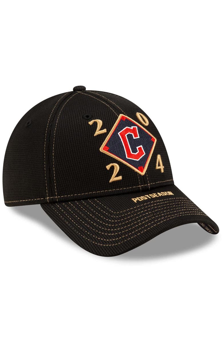 New Era Men's New Era Black Cleveland Guardians 2024 American League Division Series Champions Locker Room 9FORTY Adjustable Hat, Alternate, color, 