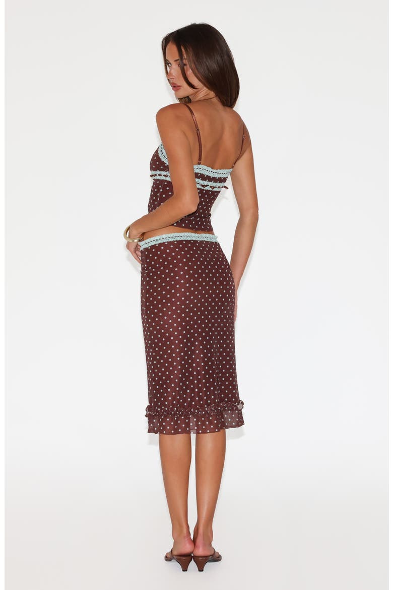 Amara Low Rise Polka Dot Skirt, Alternate, color, BLUE POLKA DOT