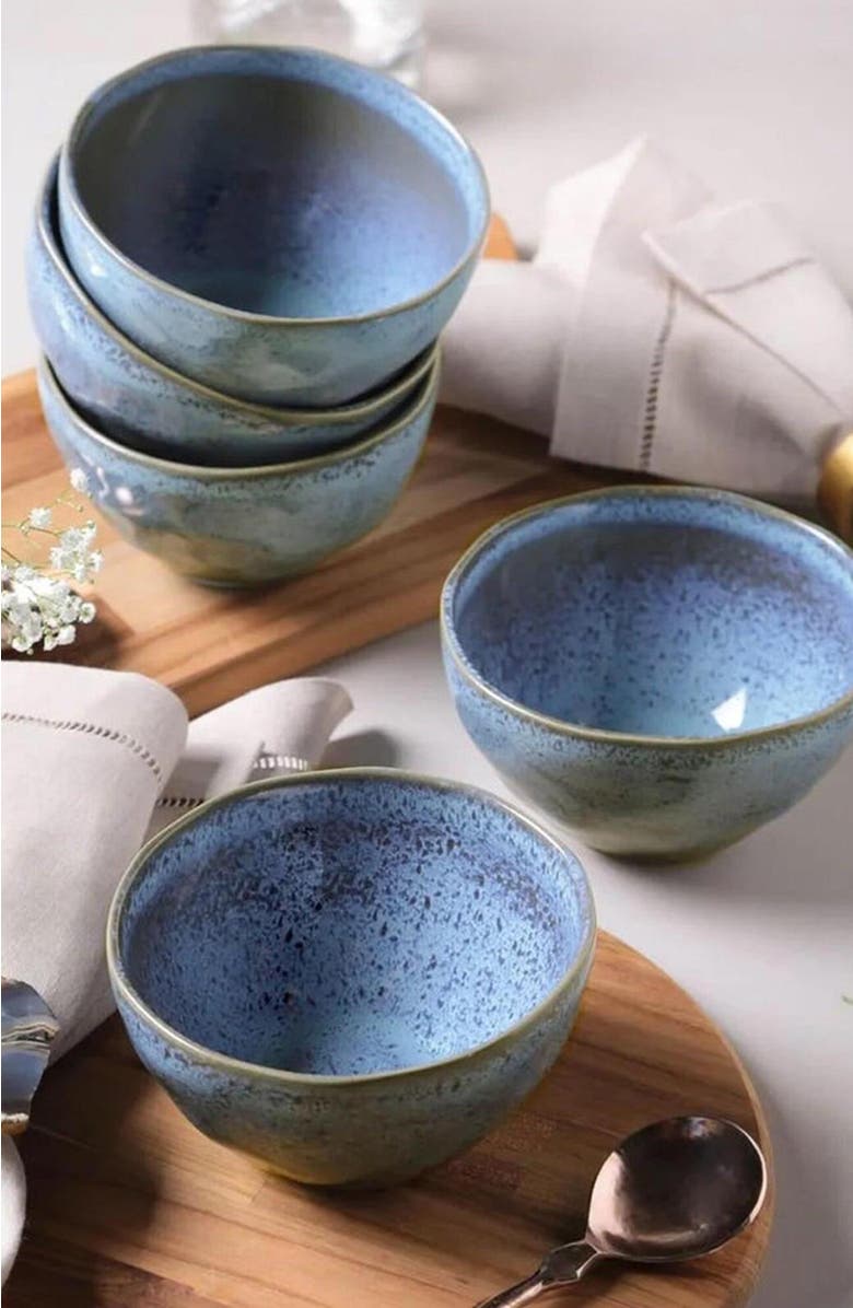 Porto Brasil Organic Soup/Dessert Bowl Set of 6, Alternate, color, Breeze