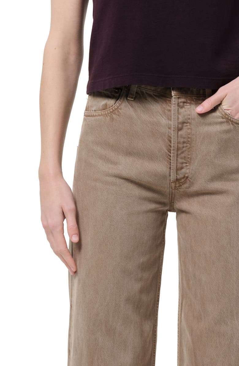 AGOLDE Ren Flyweight High Waist Ankle Wide Leg Jeans, Alternate, color, Trail