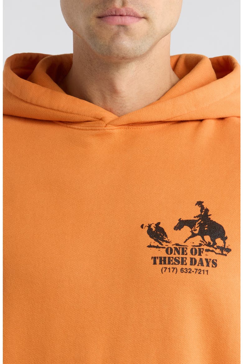 Roundup Fleece Graphic Hoodie, Alternate, color, ORANGE
