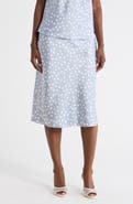 Renee C Polka Dot Midi Skirt