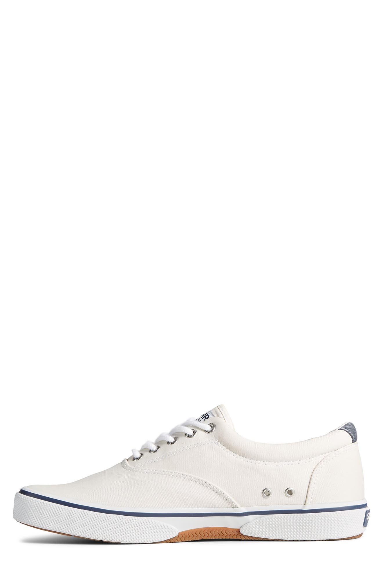 Halyard Saltwashed Low Top Sneaker - Wide Width Available, Alternate, color, WHITE