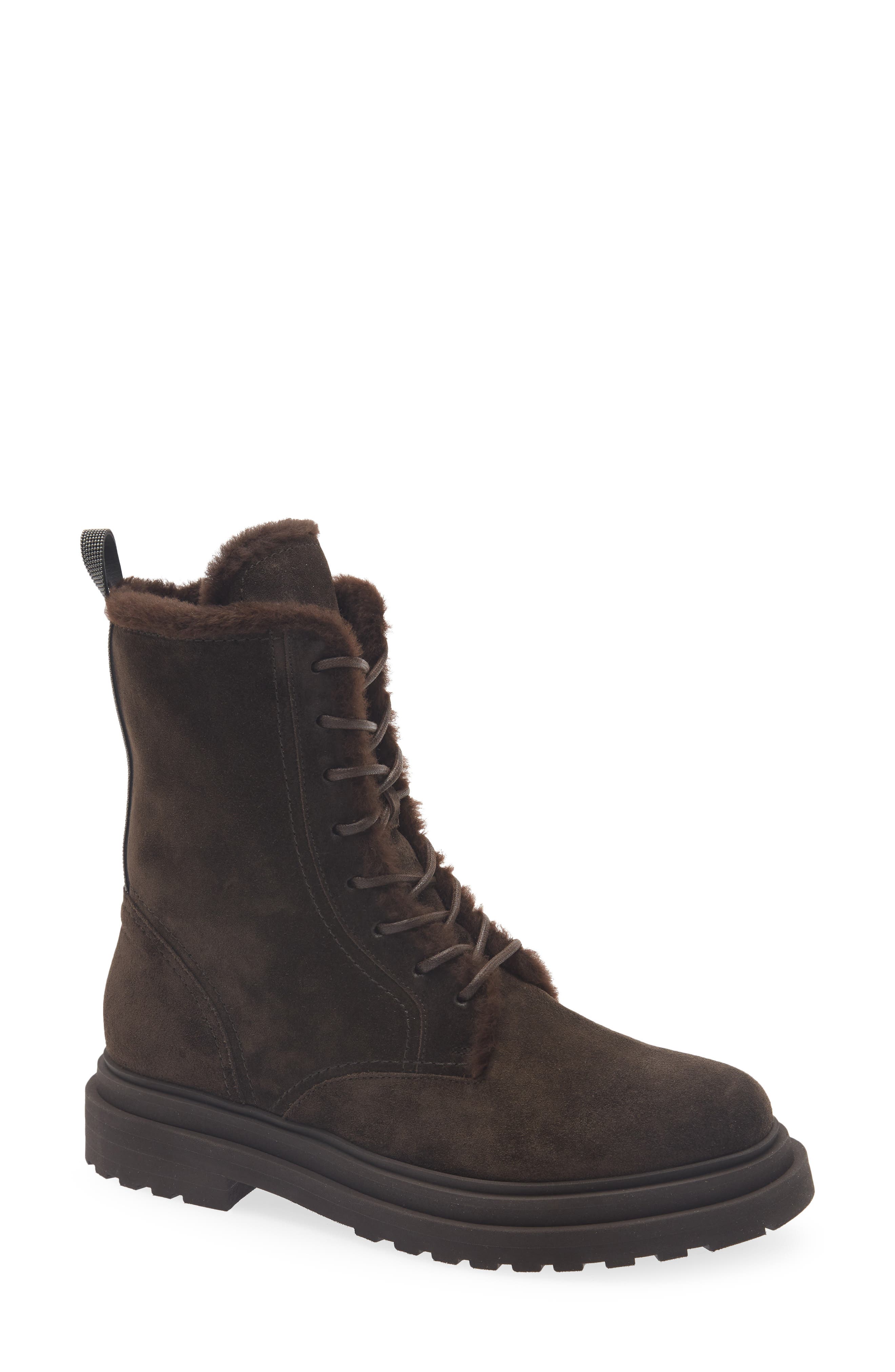 Sartorial Genuine Shearling Lined Boot, Main, color, C9795 PEPPER