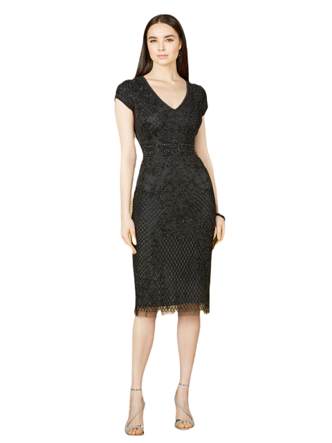 Cap Sleeve Midi Gown
