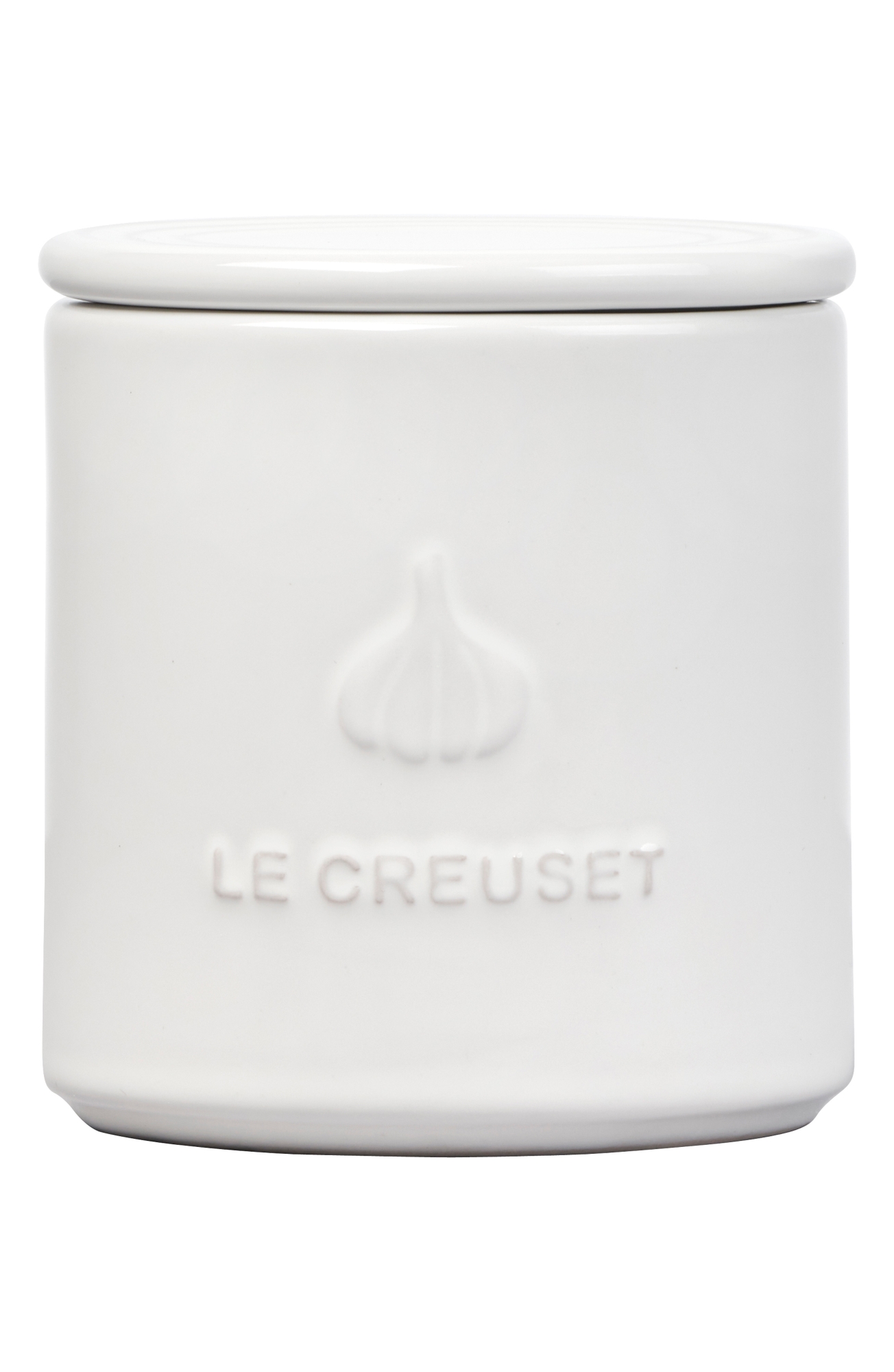 Le Creuset Stoneware Garlic Keeper - White, 14 oz