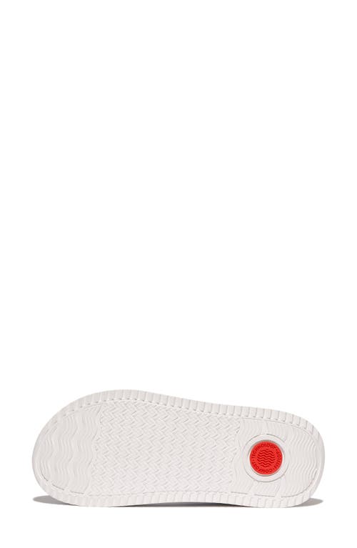 Fitflop Women's Surff Two-tone Webbing Or Leather Back-strap Sandals In Rosy Coral