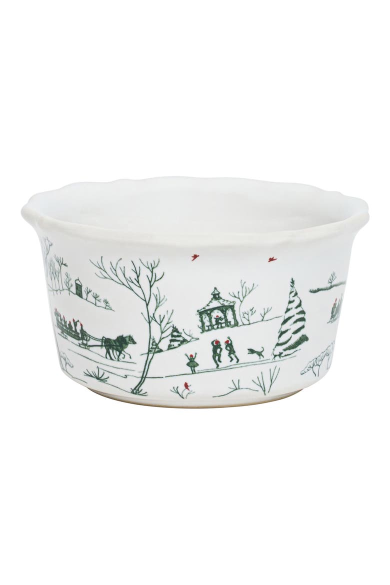 Country Estate Winter Frolic Bowl, Alternate, color, EVERGREEN