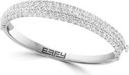 EFFY Sterling Silver Pavé Zircon Bangle Bracelet