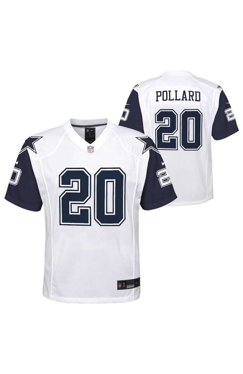 Nike Youth Nike Tony Pollard White Dallas Cowboys Alternate Game Jersey, Main, color, 