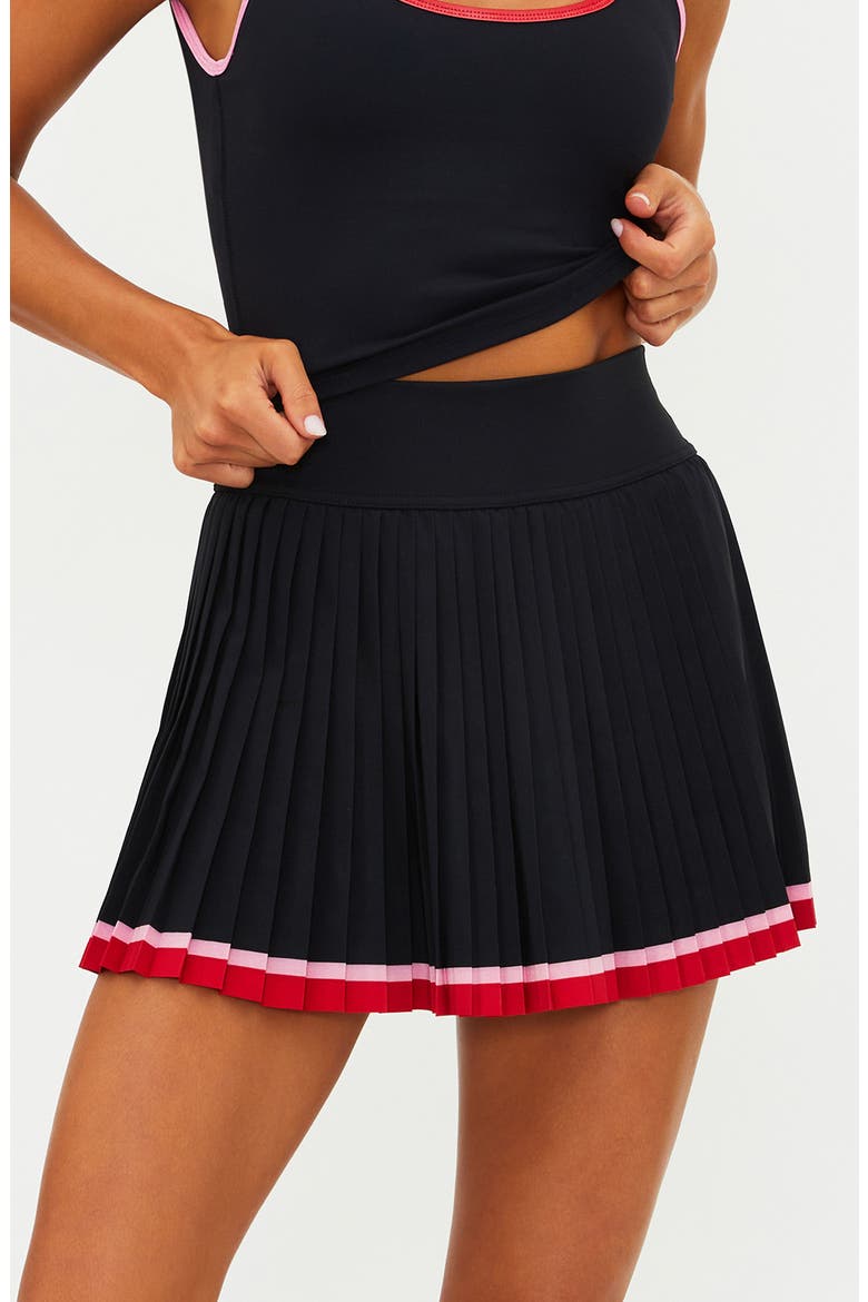Analie Pleated Skort, Main, color, ROYAL NOIR