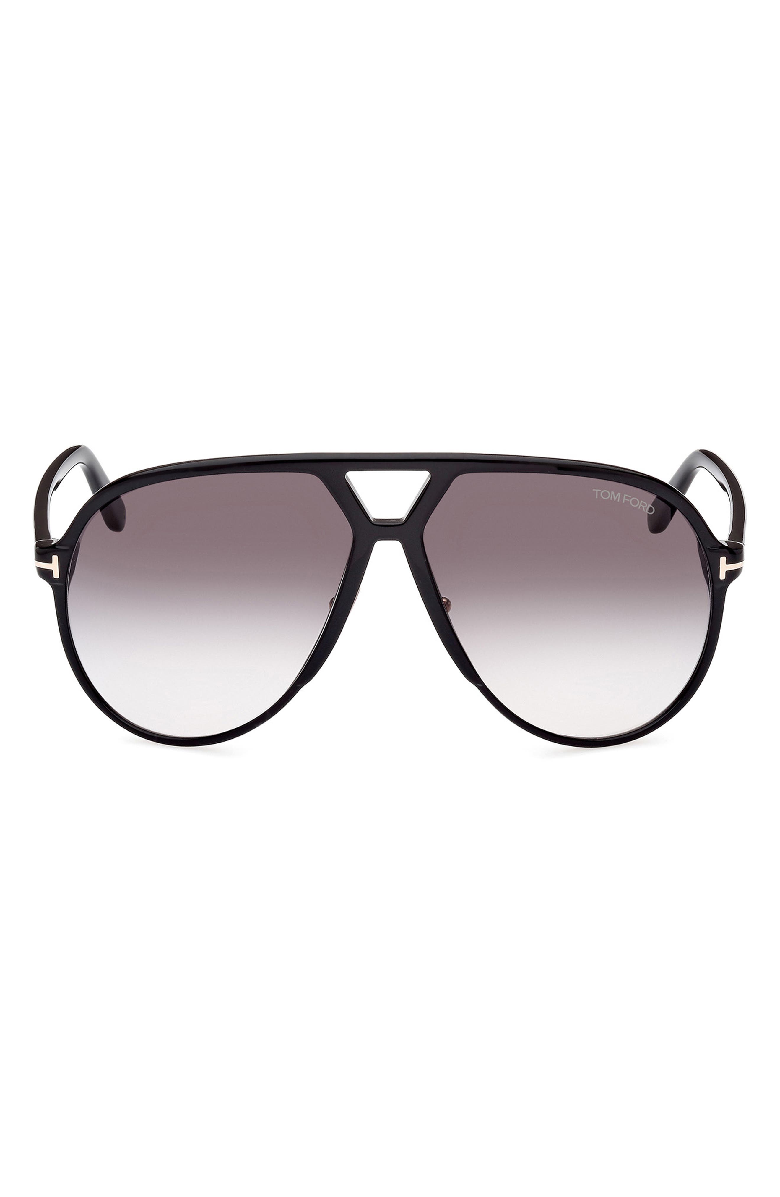 TOM FORD Bertrand 64mm Gradient Oversize Pilot Sunglasses | Nordstrom