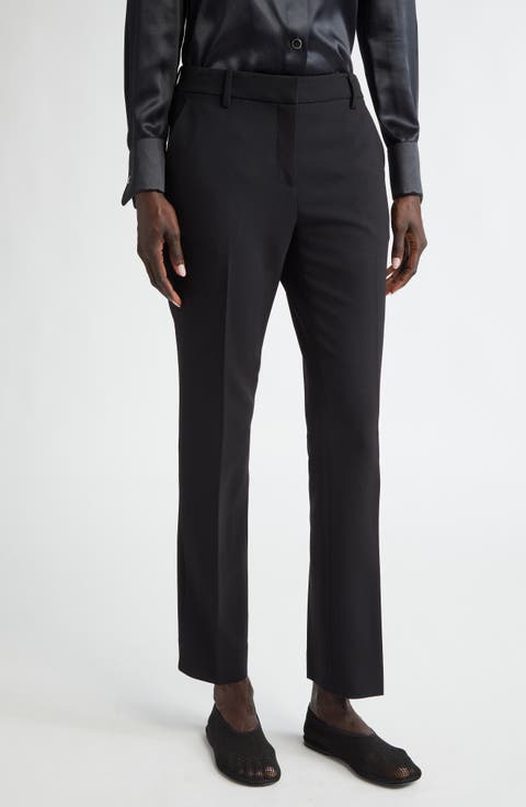 Manhattan Stretch Wool Cigarette Pants