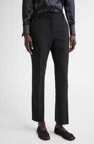 Lafayette 148 New York Manhattan Stretch Wool Cigarette Pants