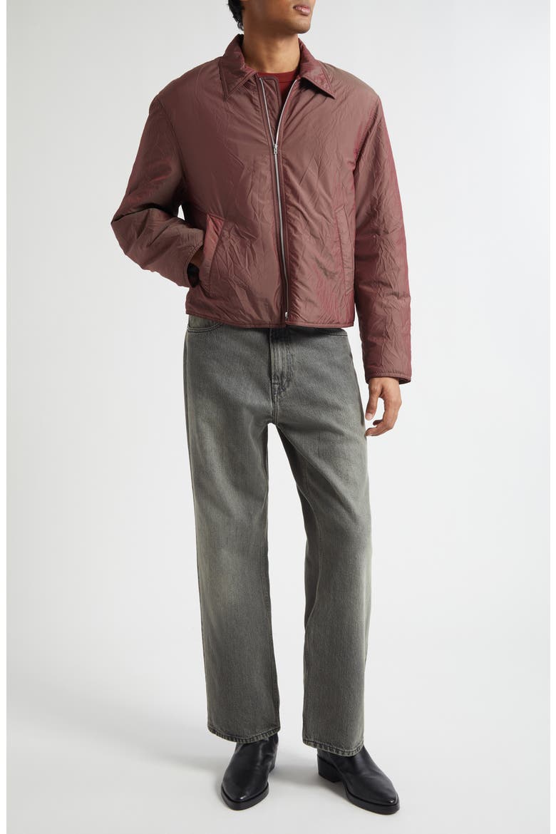 Slight Crinkle Solaro Jacket, Alternate, color, SHINING CHERRY CRINKLE SOLARO