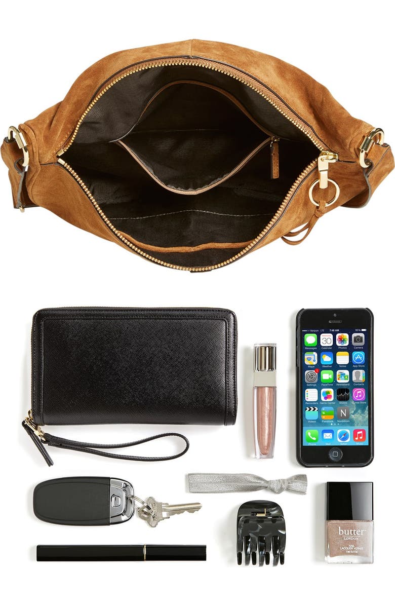 Elizabeth and James 'Scott' Suede Crossbody Bag, Alternate, color,