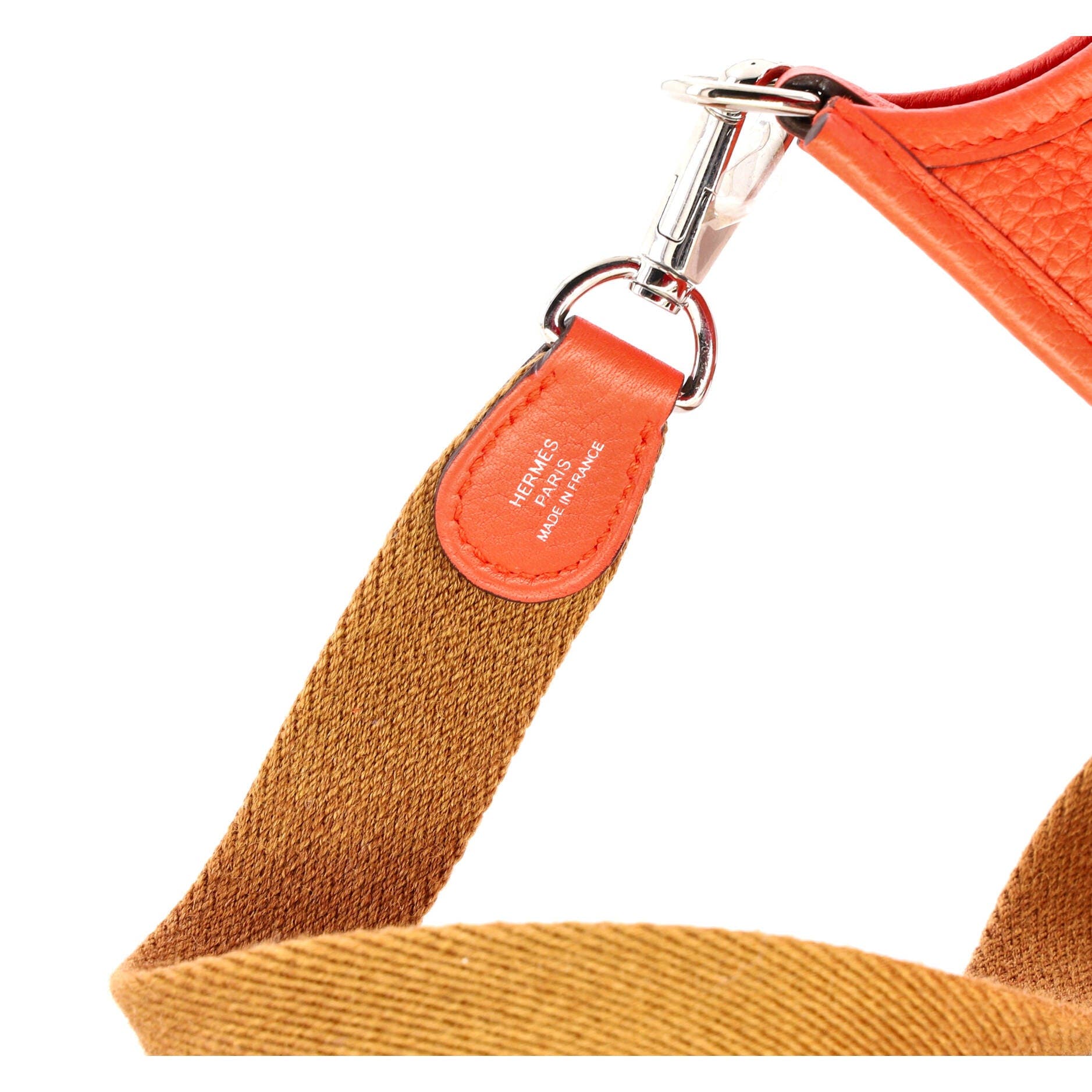 Pre-Owned Hermes Evelyne Bag Gen III Clemence TPM, Alternate, color, Capucine