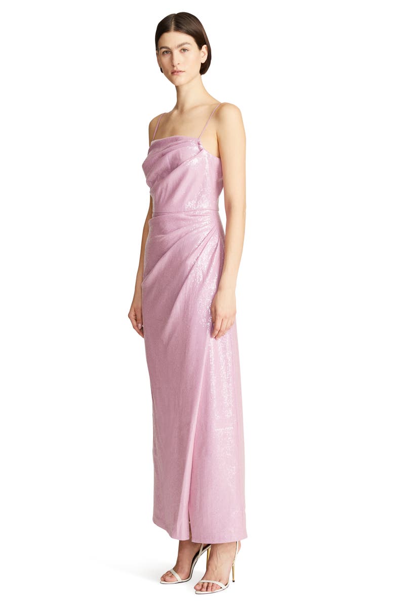 HALSTON Alaina Sequin Column Gown, Alternate, color,